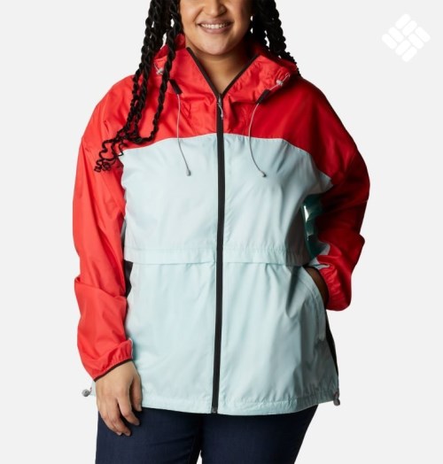 Jacheta Columbia Alpine Chill Windbreaker Dama Rosii Verde Menta | Plus Size XW1S8Q790